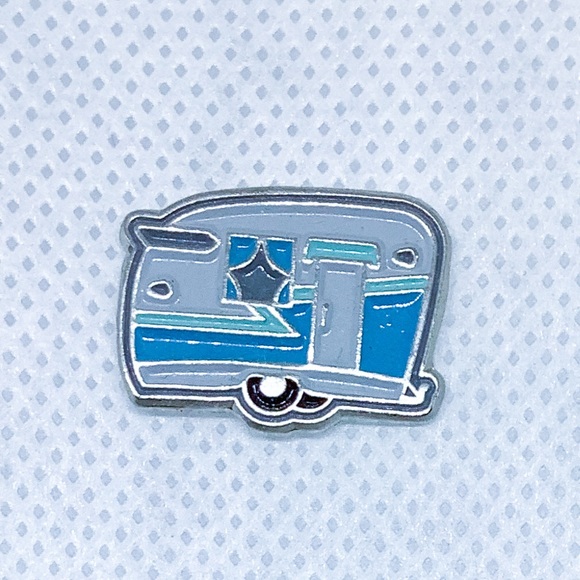 Camper Enamel Pin | Canned Ham Lapel Brooch - Picture 7 of 11